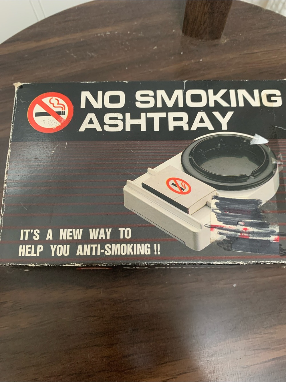 Vintage No Smoking Ashtray - Anti-Smoking Promotional Ashtray